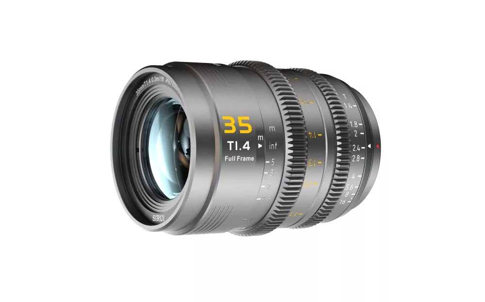 SIRUI Vision Prime 1 Series 35mm T1.4 Full Frame Cine Lens (Native E mount, Metal Grey Color, including Z/RF/L Interchangable Mount))