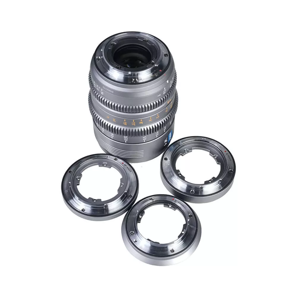 SIRUI Vision Prime 1 Series 50mm T1.4 Full Frame Cine Lens (Native E mount, Metal Grey Color, including Z/RF/L Interchangable Mount))