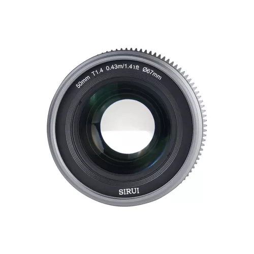 SIRUI Vision Prime 1 Series 50mm T1.4 Full Frame Cine Lens (Native E mount, Metal Grey Color, including Z/RF/L Interchangable Mount))