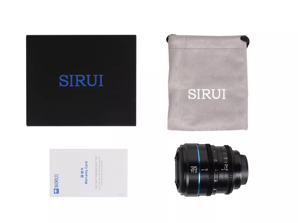 SIRUI Nightwalker Series 35mm T1.2 S35 Manual Focus Cine Lens (E Mount, Black)