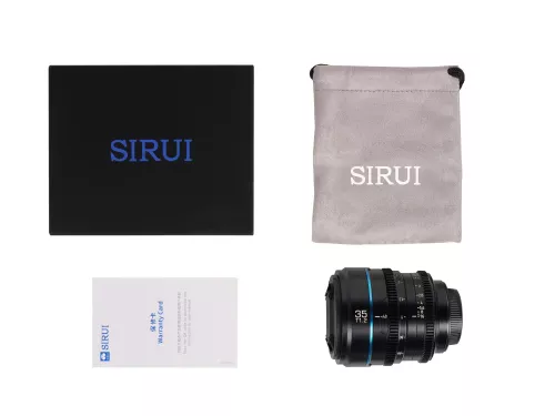 SIRUI Nightwalker Series 35mm T1.2 S35 Manual Focus Cine Lens (E Mount, Black)