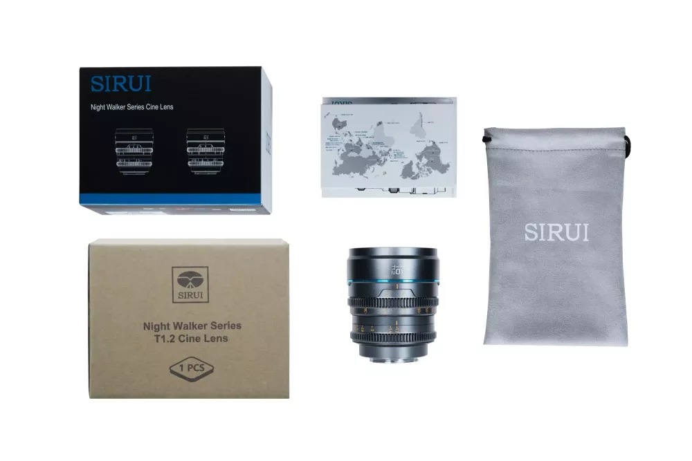 SIRUI Nightwalker Series 16mm T1.2 S35 Manual Focus Cine Lens (L Mount, Gun Metal Gray)