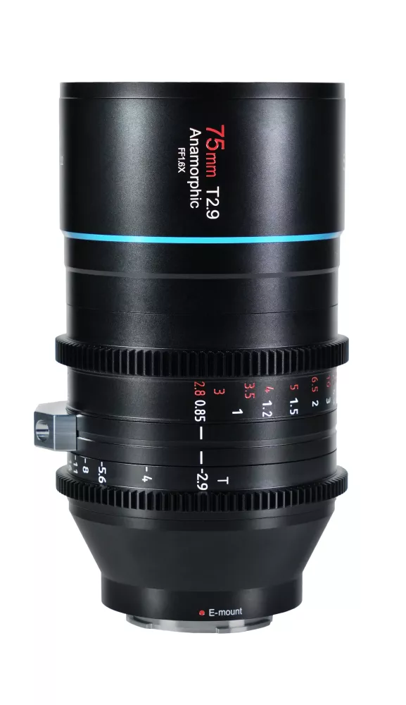 SIRUI Venus 75mm T2.9 1.6x Full-Frame Anamorphic lens(RF mount)