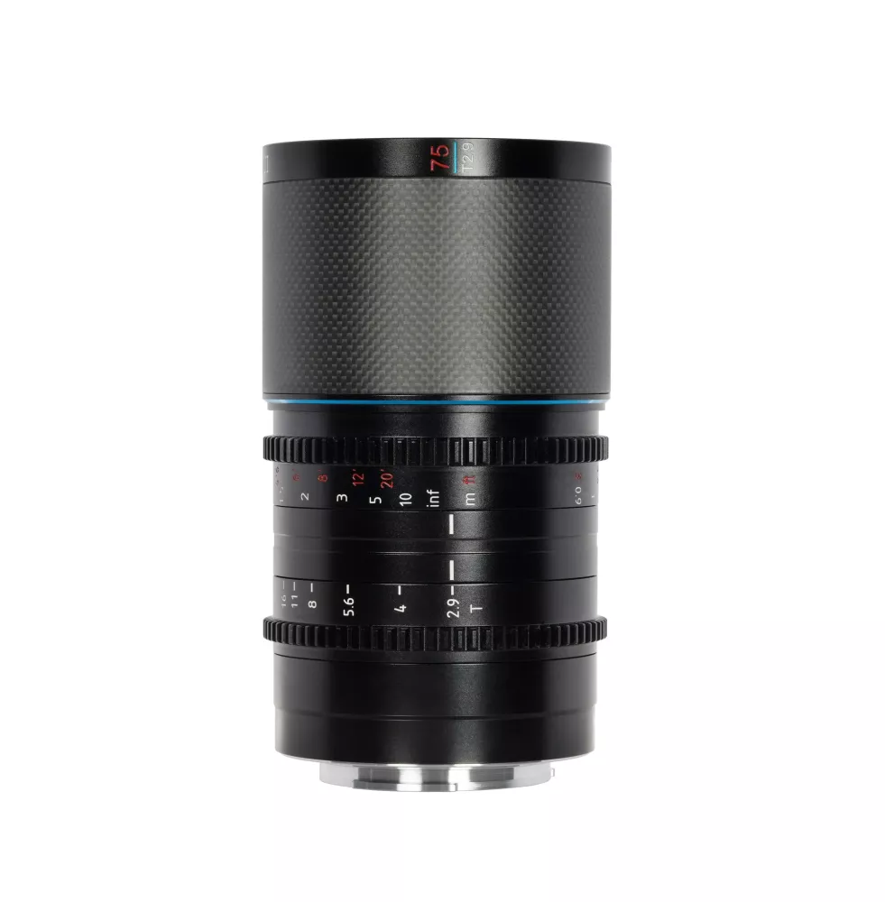 SIRUI Saturn 75mm T2.9 1.6x Carbon Fiber Full-frame Anamorphic L Mount (Blue Flare)
