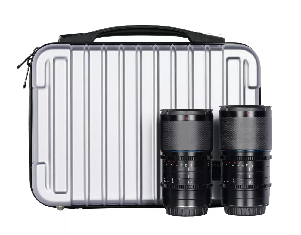 SIRUI Saturn 1.6x Carbon Fiber Full-frame Anamorphic Lens Set DL Mount (50mm&75mm, Blue Flare)