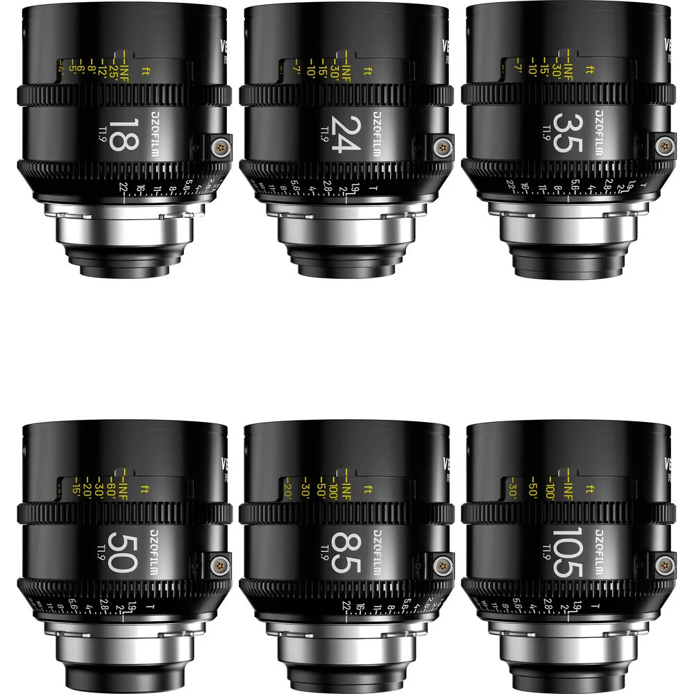 DZOFilm Vespid2 T1.9 Prime 6-Lens Kit ARRI PL