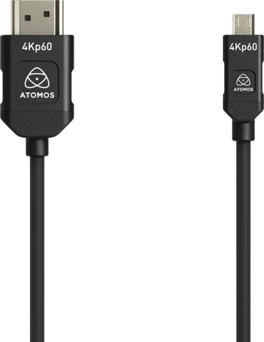 Atomos 4K60P HDMI Silicon Cable – Mini HDMI to Full-HDMI 45cm