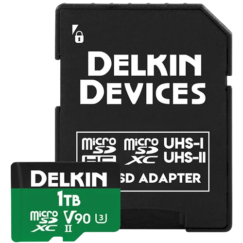 Delkin microSD Power 2000x UHS-II (V90) R300/W250 1TB