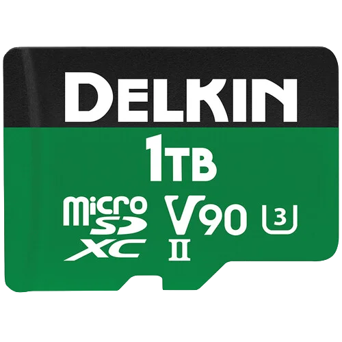 Delkin microSD Power 2000x UHS-II (V90) R300/W250 1TB
