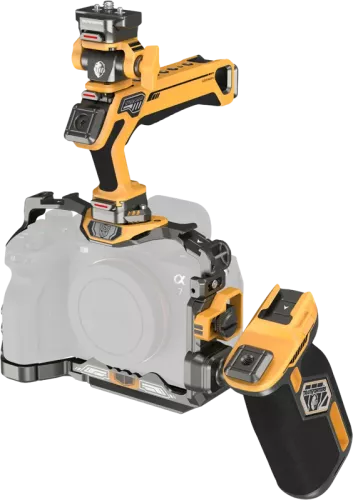 SmallRig 5518 HawkLock Quick Release Cage Kit for Sony A7R V/ A7 IV/ A7S III (Adv Ed) (Bumblebee)