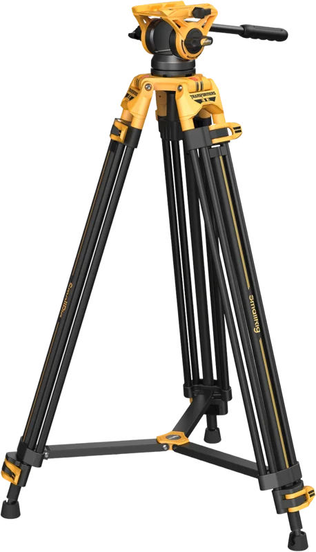 SmallRig 5523 Video Tripod with Heavy-Duty Fluid Head AD-01 (BumbleBee Edition）