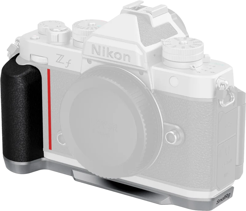 SmallRig 5706 L-Shaped Mount Plate with Silicone Handle for Nikon Z f Silver
