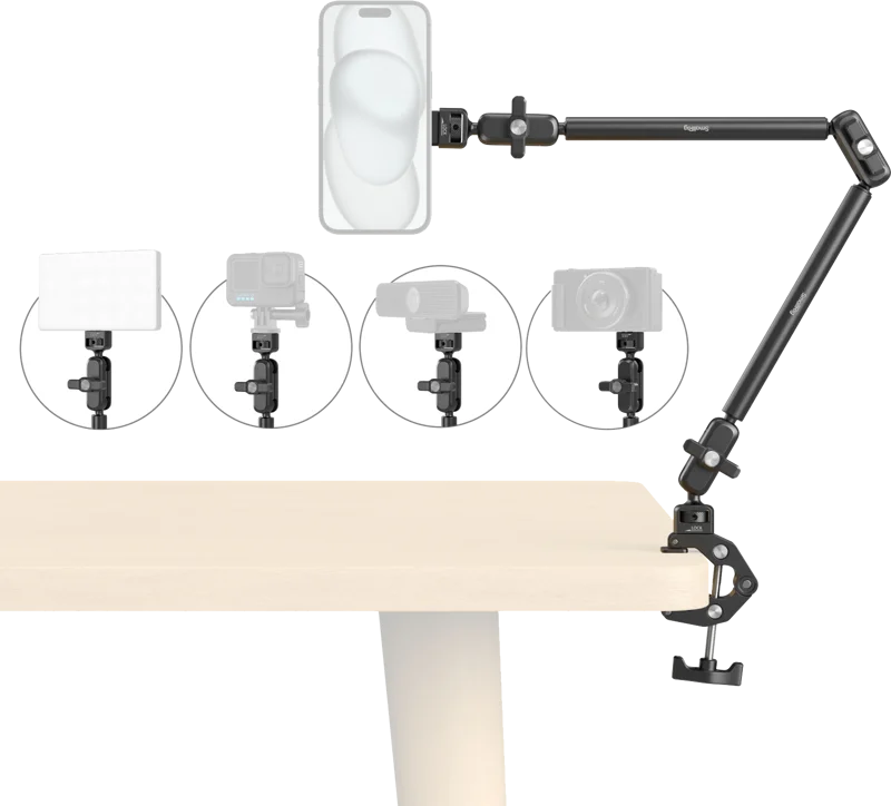 SmallRig 5626 Desktop Magic Arm with Crab-Shaped Clamp Kit (MagSafe-Compatible Edition)