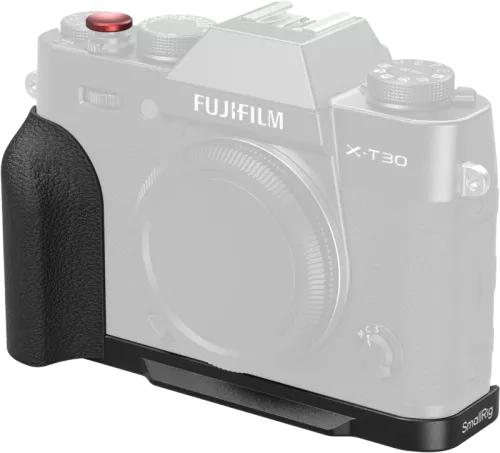 SmallRig 5663 L-Shaped Mount Plate with Silicone Handle for FUJIFILM X-T30 / T30 II / T30 III Black