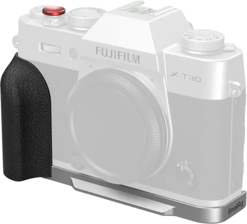 SmallRig 5664 L-Shaped Mount Plate with Silicone Handle for FUJIFILM X-T30 / T30 II / T30 III Silver