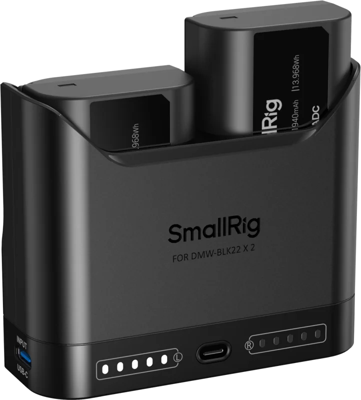 SmallRig 5487 Turbo Charging Kit for DMW-BLK22 Camera Batteries