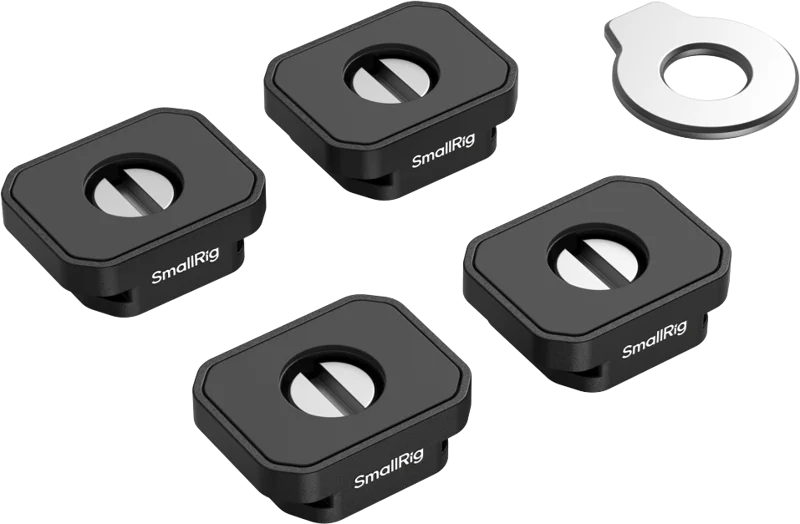 SmallRig 5472 Mount Plate with Cold Shoe Mount (4pcs)