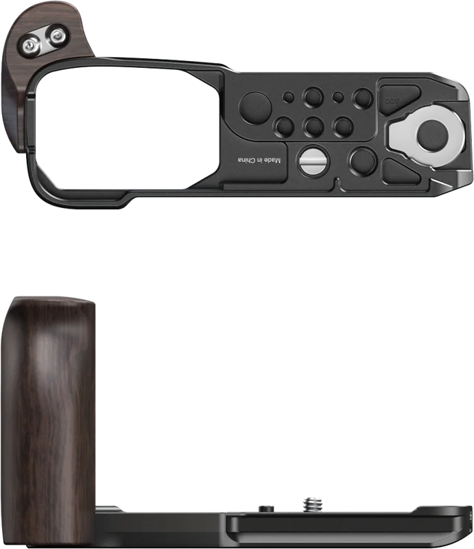 SmallRig 5906 L-Shaped Mount Plate with Wooden Handle for Nikon ZR
