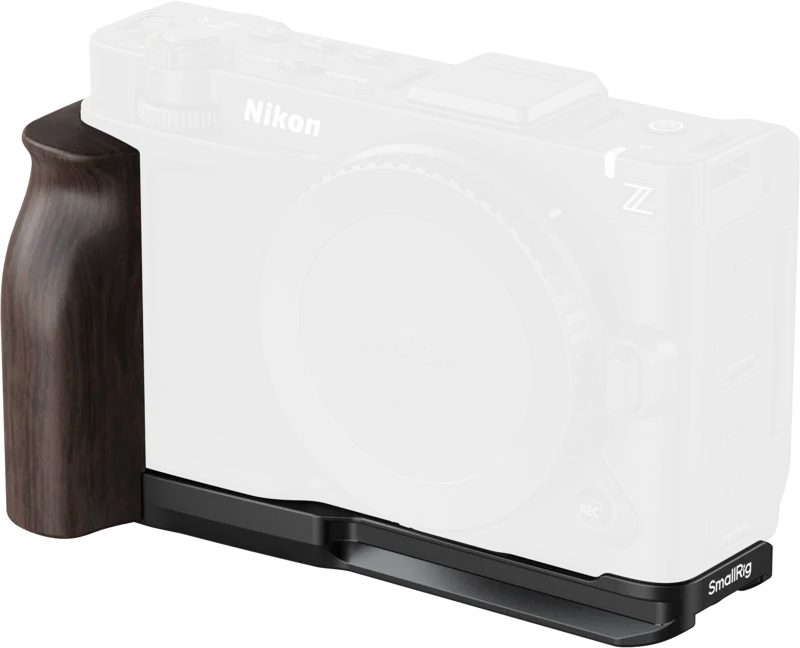 SmallRig 5906 L-Shaped Mount Plate with Wooden Handle for Nikon ZR