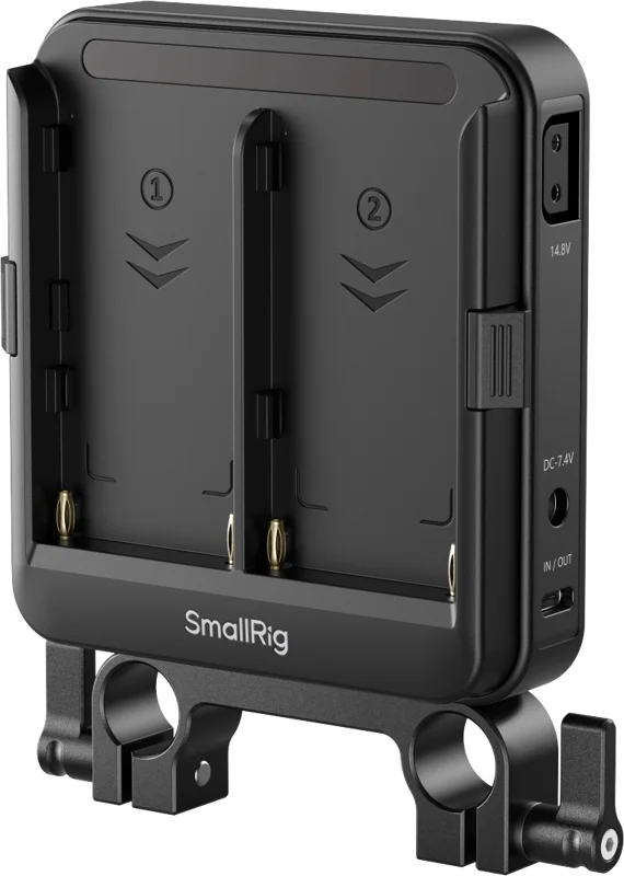 SmallRig 5537 Adapter Plate Kit for NP-F Type Batteries for 15mm LWS Rods (Supports UPS)