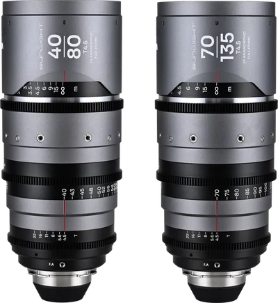 Laowa Sunlight 2X Anamorphic Zoom 2-Lens Bundle (40-80mm,70-135mm) (Silver) Arri PL