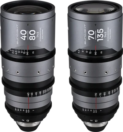 Laowa Sunlight 2X Anamorphic Zoom 2-Lens Bundle (40-80mm,70-135mm) (Clear) Arri PL