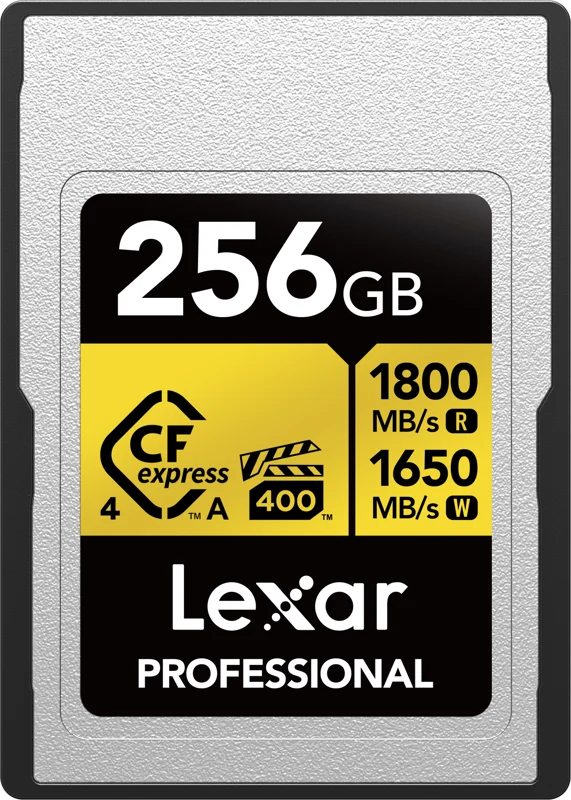 Lexar CFexpress 4.0 Pro Gold, VPG400/IP68, R1800/W1650 (Type A) 256GB