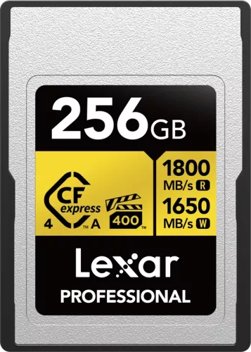 Lexar CFexpress 4.0 Pro Gold, VPG400/IP68, R1800/W1650 (Type A) 256GB