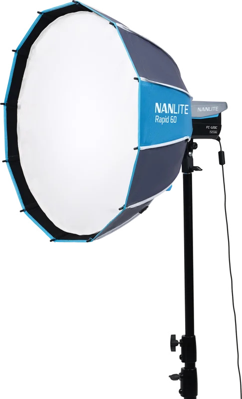 Nanlite Rapid 60 Parabolic Softbox SB-RP60 with Eggcrate for FM Mount