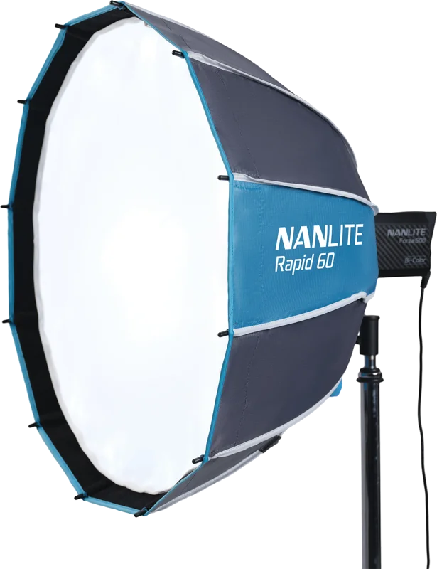 Nanlite Rapid 60 Parabolic Softbox SB-RP60 with Eggcrate for FM Mount