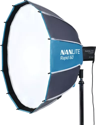Nanlite Rapid 60 Parabolic Softbox SB-RP60 with Eggcrate for FM Mount