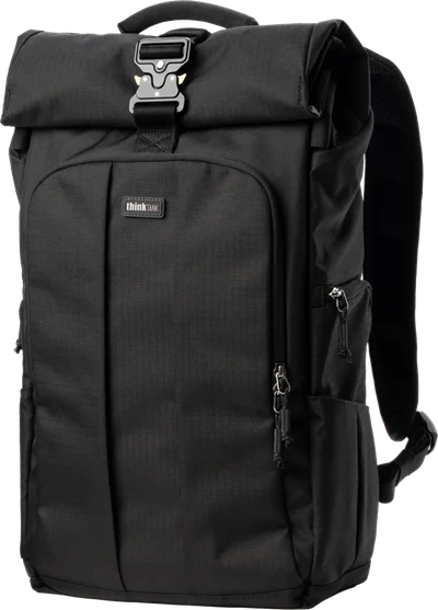 Think Tank FocusPoint 30L I Hybrid RollTop Backpack I Asphalt Black