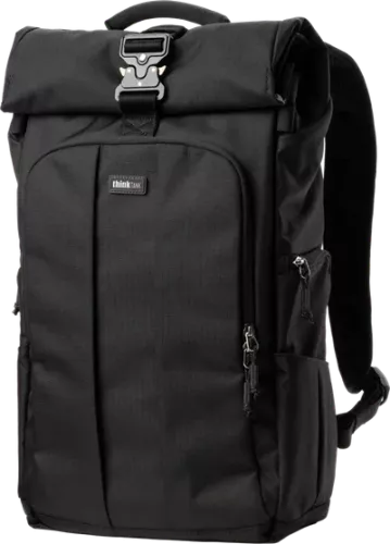 Think Tank FocusPoint 30L I Hybrid RollTop Backpack I Asphalt Black