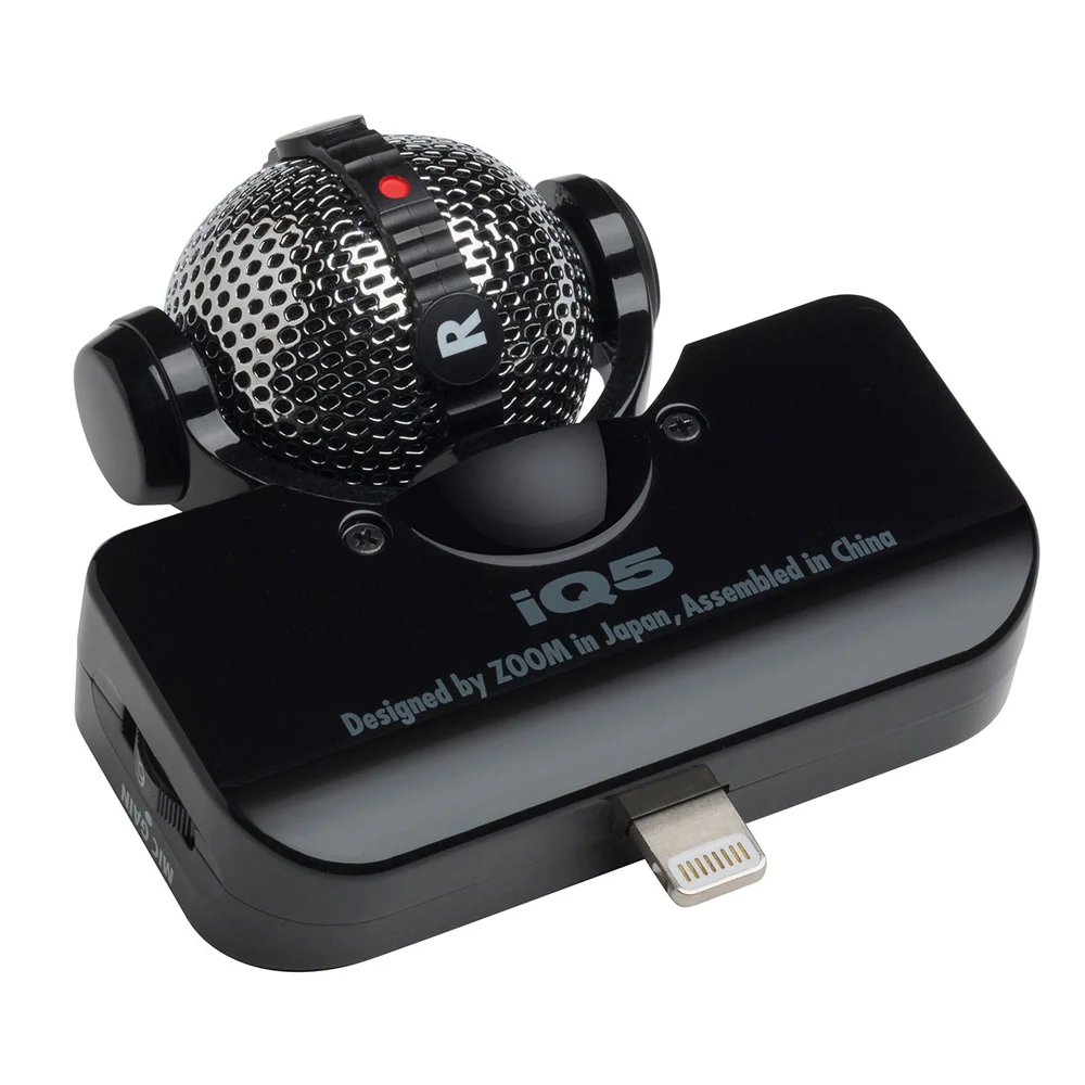 Zoom StereoMik Zoom iQ5 Svart för iPhone/iPad