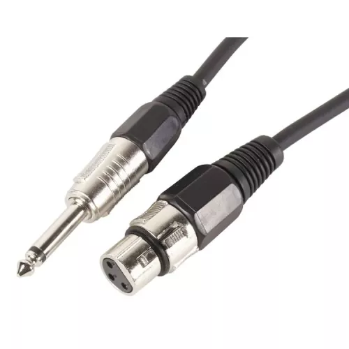 Mic-cableXLR/Tele 1 m, black