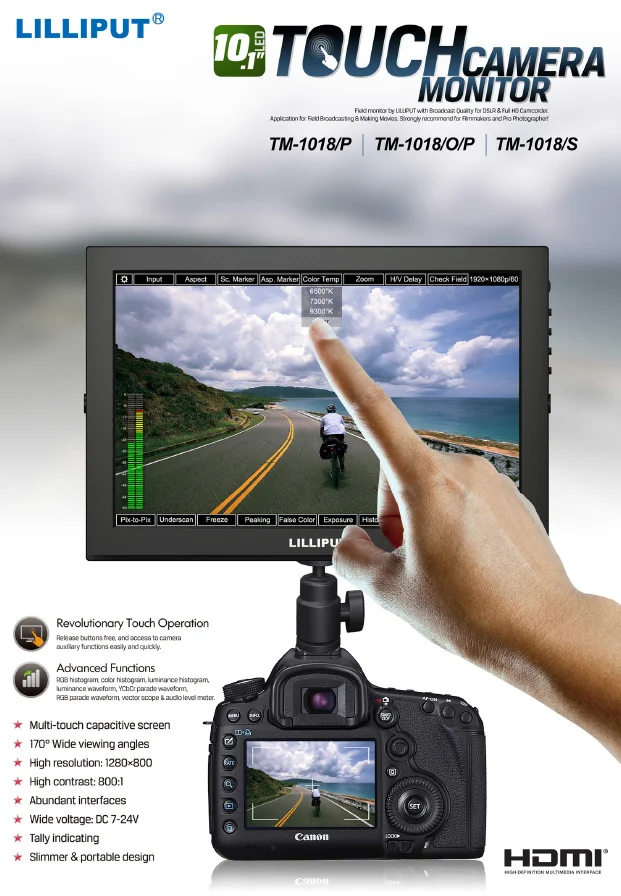 10.1" TM1018S 3g-Sdi Touchscreen+case