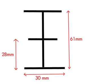 Ceiling Rail B-3030C 3x3m +4 Panthographs