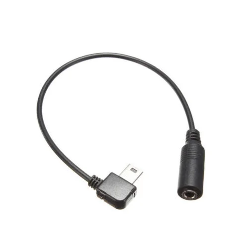 Mini USB 3.5mm Mic Adapter Cable Gopro