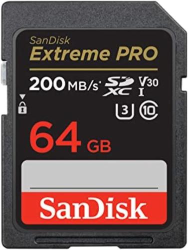 SanDisk Extreme Pro Memorycard SDXC 64GB 170MB/s UHS-I V30 4