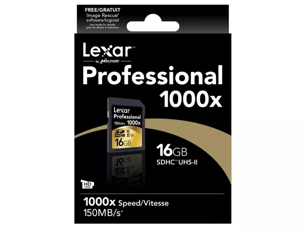 Lexar Memorycard SD 16GB SDHC  1000x Professional UHS-II