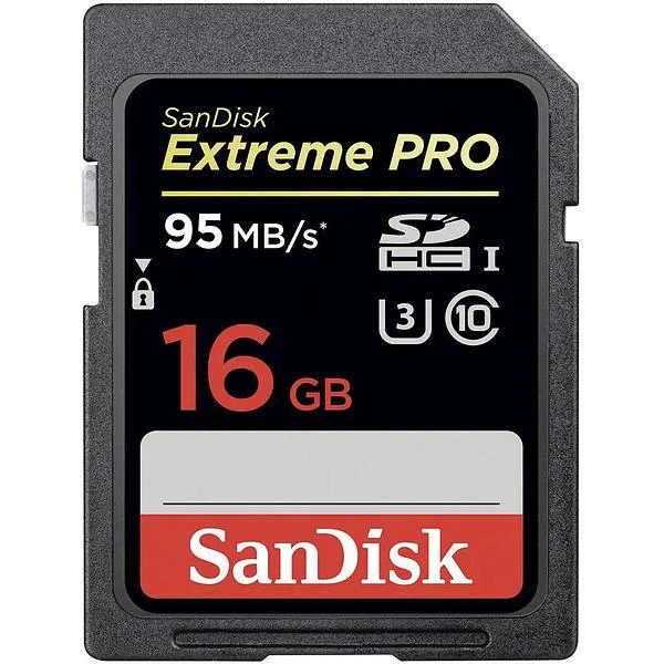 Sandisk Memorycard SD 16GB Extreme Pro UHS-1 SDHC 95MB/s