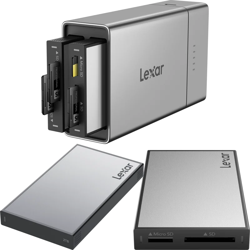 Lexar Professional Workflow Go I with SD/microSD reader and 2TB SSD