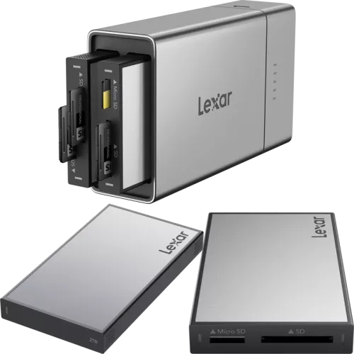 Lexar Professional Workflow Go I with SD/microSD reader and 2TB SSD