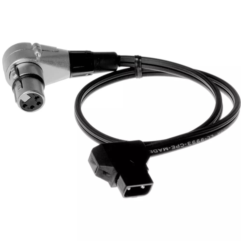 Angled Dtap Powertap To Female 4pin Xlr Cable 45cm