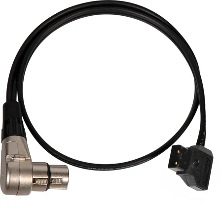 Angled Dtap Powertap To Female 4pin Xlr Cable 45cm