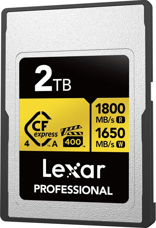 Lexar CFexpress 4.0 Pro Gold, VPG400/IP68, R1800/W1650/SW1400 (Type A) 2TB