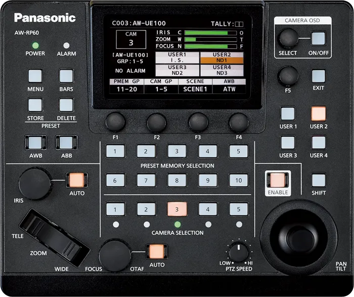 Panasonic AW-RP60GJ Remote Camera Controller