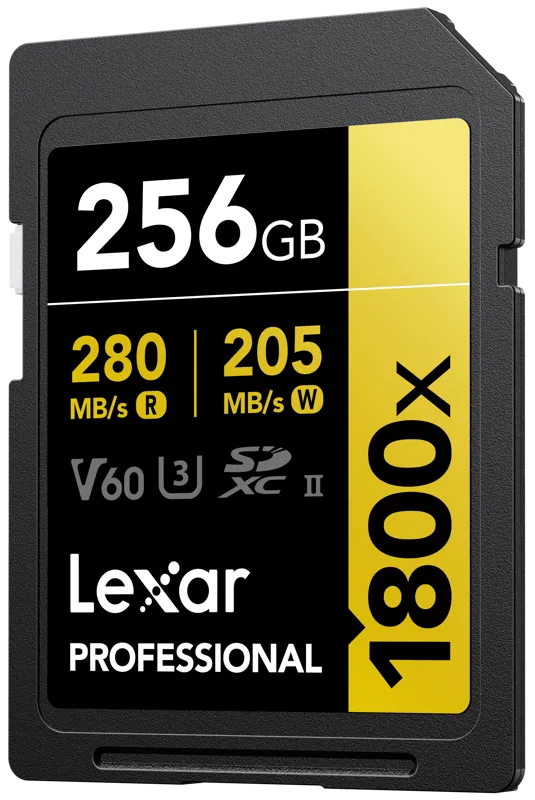 Lexar SDXC Pro 1800x U3 UHS-II R280/W210 (V60) 256GB