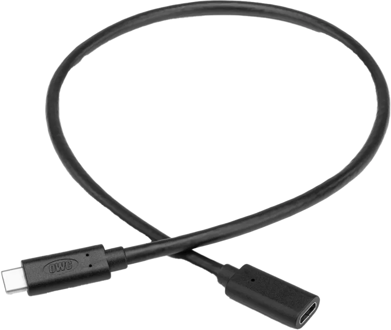 OWC Cable USB-C Extension - Black Color USB 3.2 (10Gb/s) 0.5 Meter '