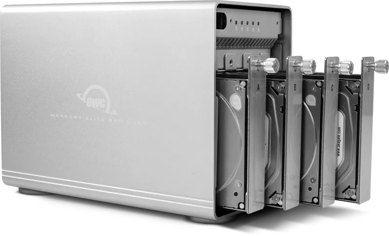 OWC Mercury Elite Pro Quad RAID 4 Bay with USB 3.1 Gen 2 (w./ Softraid OWC/RAID0/1/4/5/1+0) 64TB